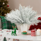 40 Pcs Snow Frosted Cedar Branches, Artificial Christmas Picks, alternate view 7
