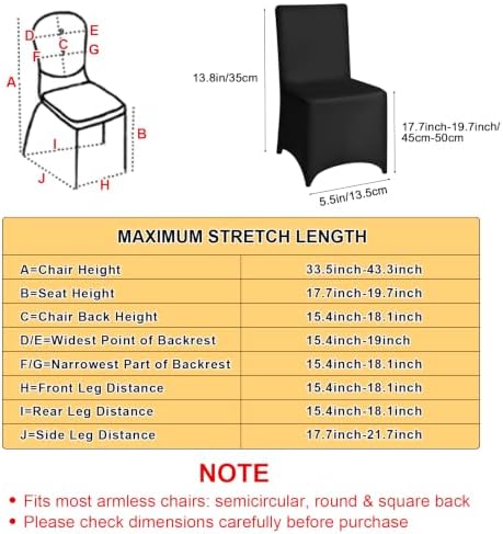 40 Pcs Spandex Chair Covers with Bowknot Sashes, Black, Gold in Gold, alternate view 2
