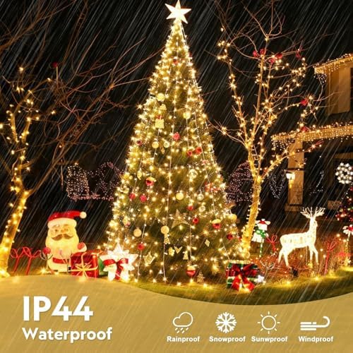 400 LED Christmas Lights Outdoor Indoor String Lights Plug in, alternate view 5