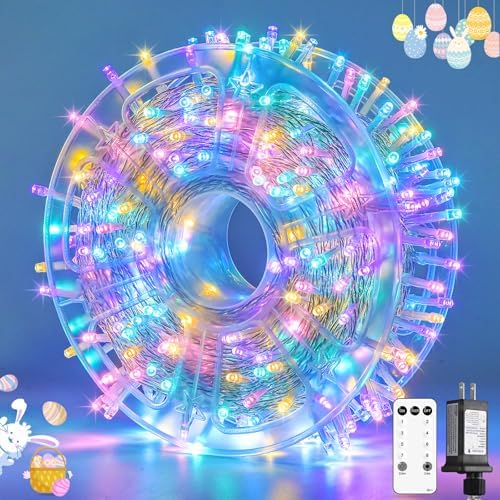 400 LED Easter Lights Indoor Outdoor, 132FT Easter String Lights