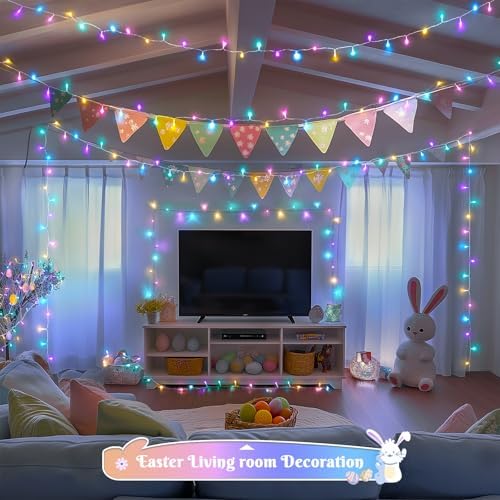 400 LED Easter Lights Indoor Outdoor, 132FT Easter String Lights, alternate view 4