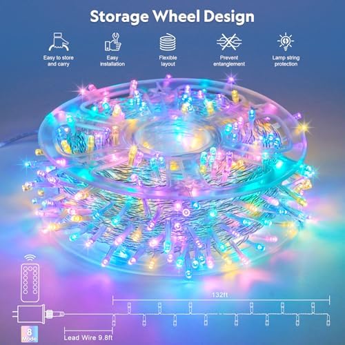 400 LED Easter Lights Indoor Outdoor, 132FT Easter String Lights, alternate view 5