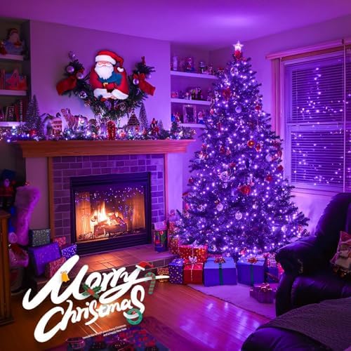 400 LED Purple Halloween Lights Outdoor, Purple String Lights, alternate view 2