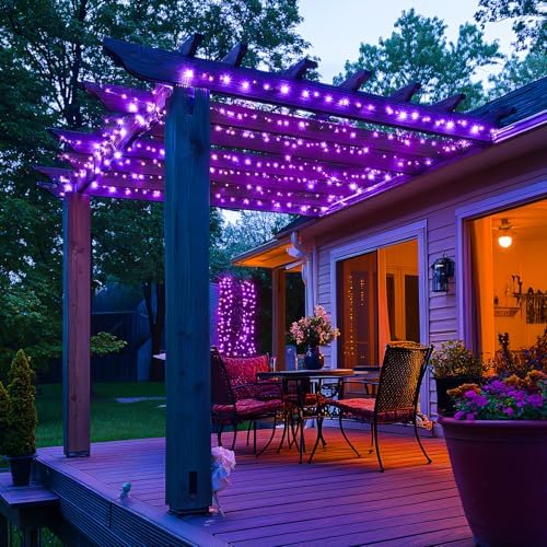 400 LED Purple Halloween Lights Outdoor, Purple String Lights, alternate view 3