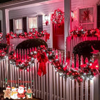 400 LED Red and White Christmas Lights Outdoor with Remote, alternate view 5