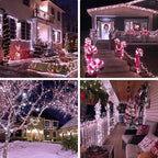 400 LED Red and White Christmas Lights Outdoor with Remote, alternate view 6