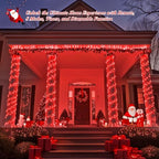 400 LED Red Christmas Lights, 132ft String Lights Plug in, alternate view 3