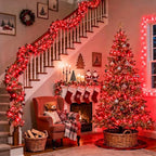 400 LED Red Christmas Lights, 132ft String Lights Plug in, alternate view 5