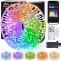 400 LED RGB String Lights Indoor for Bedroom Plug in