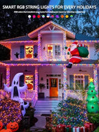 400 LED RGB String Lights Indoor for Bedroom Plug in, alternate view 6