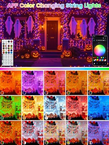400 LED Smart RGB Color Changing String Lights APP & Remote for Halloween, alternate view 2