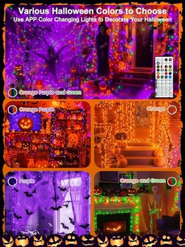 400 LED Smart RGB Color Changing String Lights APP & Remote for Halloween, alternate view 3