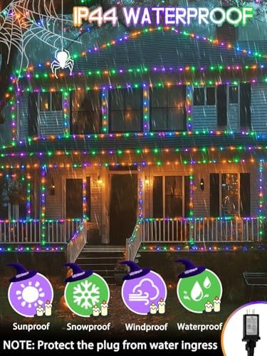 400 LED Smart RGB Color Changing String Lights APP & Remote for Halloween, alternate view 6