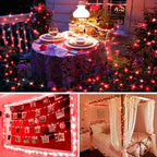 400FT 1200LED Green Wire Outdoor Fairy Lights Plug in Red Christmas, alternate view 2