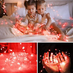 400FT 1200LED Green Wire Outdoor Fairy Lights Plug in Red Christmas, alternate view 4