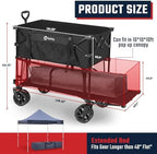 400L Double-Decker Wagon, 500 lb Capacity, 50 in Extender, alternate view 2