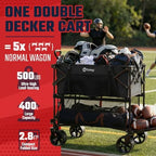 400L Double-Decker Wagon, 500 lb Capacity, 50 in Extender, alternate view 3
