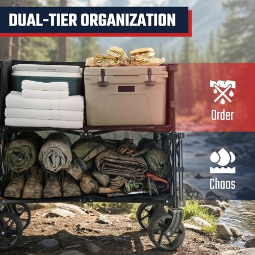 400L Double-Decker Wagon, 500 lb Capacity, 50 in Extender, alternate view 6