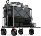 400L Folding Double Decker Wagon with Brakes, 54" Extra Long