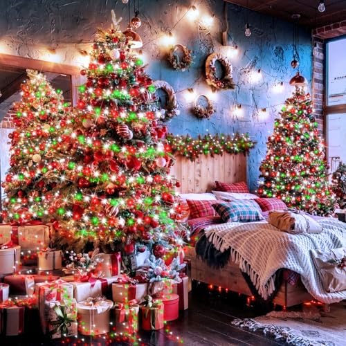 403FT 1000 LED Christmas Lights Outdoor Green Wire String Lights 8 Modes with Timer Memory Waterproof Fairy, alternate view 5