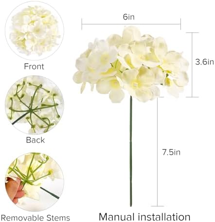 404Pcs Hydrangea Artificial Flowers, Silk Artificial Flowers, alternate view 2