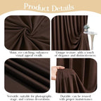 40ft x 10ft Brown Backdrop Curtains, Brown Drapes for Backdrop Fabric in 40 ft X 10 ft(8 Panels 5ft X 10ft) in, alternate