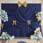 40ft x 10ft Navy Blue Backdrop Curtains, Navy Blue Drapes for Backdrop Wedding Birthday Party Baby Bridal Shower, alternate