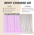 40ft x 10ft Pink Backdrop Curtains, Wrinkle-Free Sheer Chiffon Fabric Photo Backdrop Drapes for Wedding Arch, alternate view