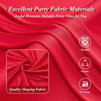 40ft x 10ft Wrinkle Free Red Backdrop Curtains for Parties, Polyester Photo Backdrop Drapes 8 Panels 5x10ft for, alternate