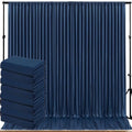 40ftx10ft Wrinkle Free Navy Blue Backdrop Curtains for Parties, Thick Polyester Backdrop Drapse 8 Panels 5x10ft