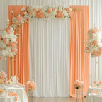 40FTx12FT Ivory Backdrop Curtains for Weddings, Birthdays and Photography in W5' x H12'(8 panels) in ivory, alternate view 5