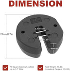 40LBS Easy Canopy Weights with Lock Design No Sliding,4 Pack, alternate view 2