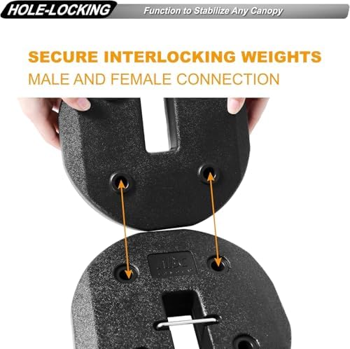 40LBS Easy Canopy Weights with Lock Design No Sliding,4 Pack, alternate view 3