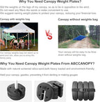 40LBS Easy Canopy Weights with Lock Design No Sliding,4 Pack, alternate view 6