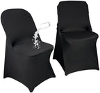 40PCS Spandex Folding Waterproof Chair Covers for Party, Black New in Black New