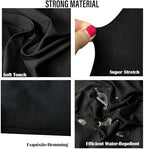 40PCS Spandex Folding Waterproof Chair Covers for Party, Black New in Black New, alternate view 4