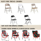 40PCS Spandex Folding Waterproof Chair Covers for Party, Ivory in Ivory, alternate view 7