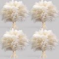 40PCS White Pampas Grass for Home Decor - Elegant Boho Decor - Premium Quality Pampas Grass Stems - Perfect for