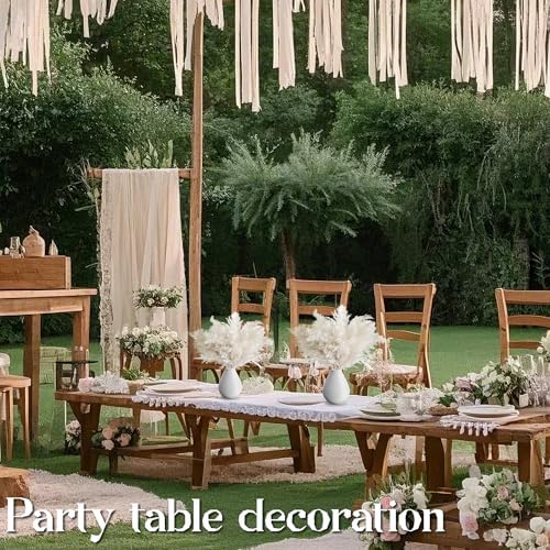 40PCS White Pampas Grass for Home Decor - Elegant Boho Decor - Premium Quality Pampas Grass Stems - Perfect for, alternate
