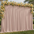 40x10ft Blush Nude Backdrop Curtain Panels for Parties - Wrinkle Free Polyester Photo Curtain Backdrop Wedding, alternate
