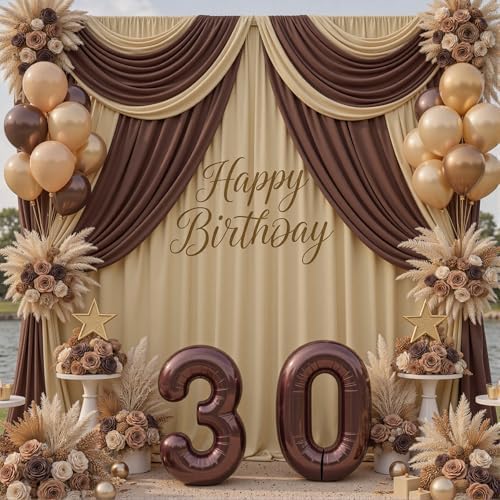 40x10ft Champagne Backdrop Curtains for Parties, 8 Panels 5x10ft Wrinkle-Free Polyester Background Curtains for, alternate