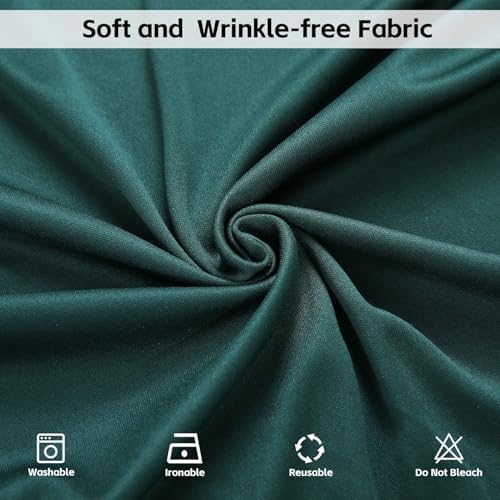 40x10FT Dark Green Backdrop Curtains for Wedding Parties, Wrinkle Free Photo Backdrop Curtains for Wedding, alternate view 7