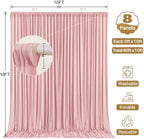 40x10ft Dusty Rose Backdrop Curtain Panels for Parties - Wrinkle Free Polyester Photo Curtain Backdrop Wedding, alternate