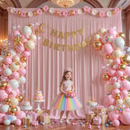 40x10ft Dusty Rose Backdrop Curtains for Wedding Parties Wrinkle Free Photo Backdrop Drapes for Photography, alternate view 6