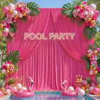 40x10ft Hot Pink Backdrop Curtains for Wedding Parties Wrinkle Free Photo Backdrop Drapes for Photography, alternate view 7