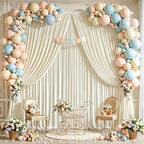 40x10ft Ivory Backdrop Curtains for Wedding Parties Wrinkle Free Photo Backdrop Drapes for Photography Birthday, alternate