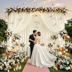40x10ft Ivory Backdrop Curtains for Wedding Parties Wrinkle Free Photo Backdrop Drapes for Photography Birthday, alternate