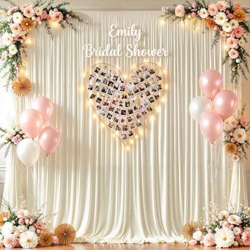 40x10ft Ivory Backdrop Curtains for Wedding Parties Wrinkle Free Photo Backdrop Drapes for Photography Birthday, alternate