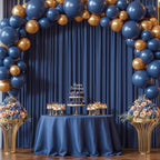 40x10FT Navy Blue Backdrop Curtains for Wedding Parties, Wrinkle Free Polyester Photography Backdrop Drapes for, alternate