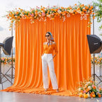 40x10ft Orange Backdrop Curtains for Wedding Parties Wrinkle Free Photo Backdrop Drapes for Photography Birthday, alternate